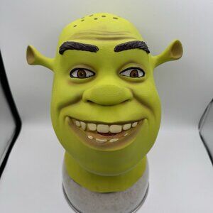 Dreamworks Animation Shrek Mask Adult Costume Rubber Cosplay Dress up EUC